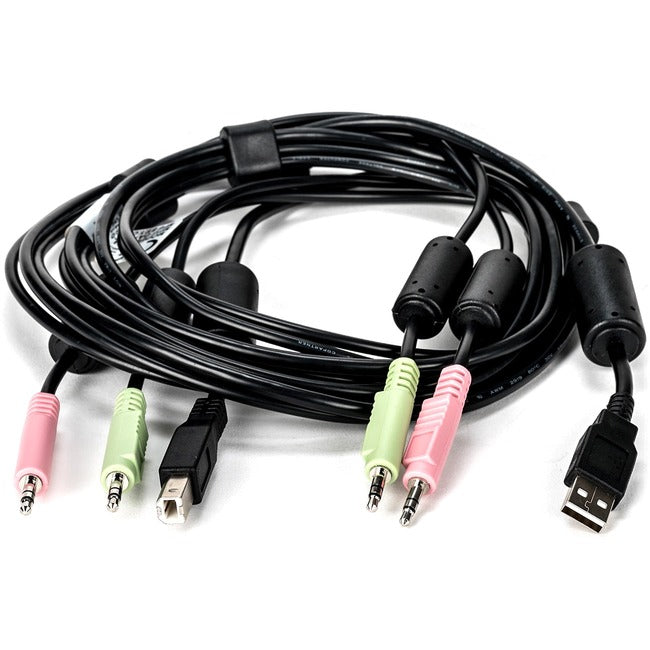 Vertiv CBL0134 Avocent USB Keyboard and Mouse, and Audio Cable, 6 ft. for Vertiv Avocent SV and SC Series Switches