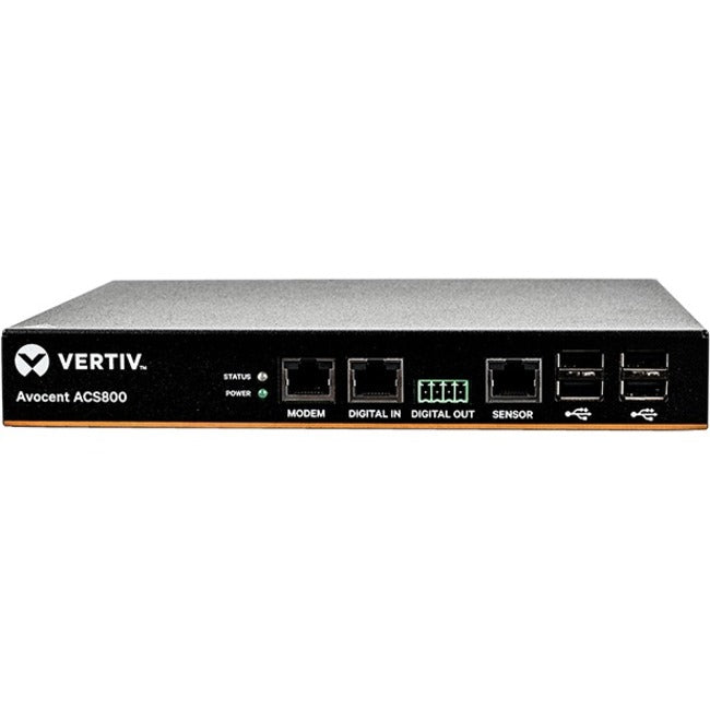 Vertiv ACS804MEAC-400 Avocent ACS800 - 4-PortSerial Console with external AC/DC Power Brick - US Power Cord