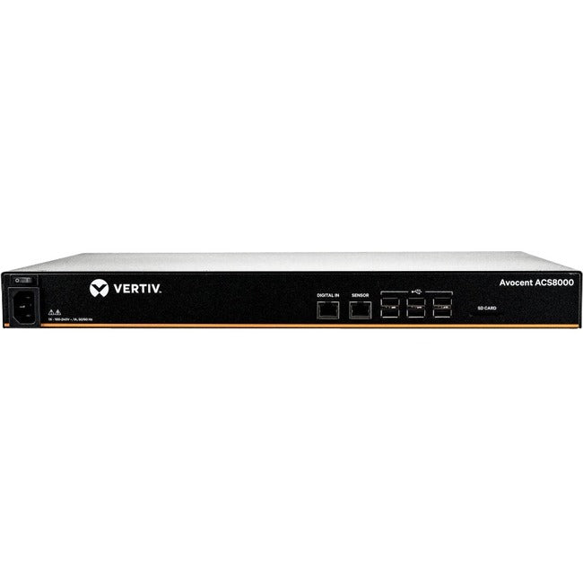 Vertiv ACS8008SAC-400 Avocent 8-Port ACS8000 Console System with single AC Power Supply