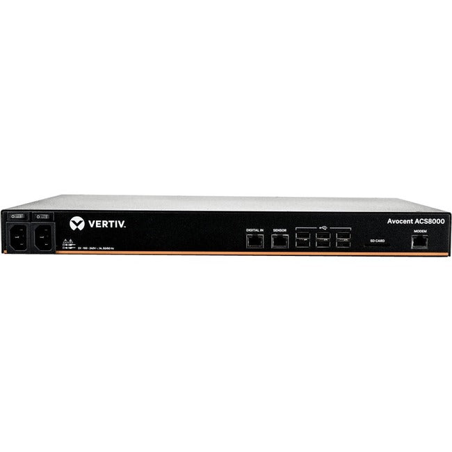 Vertiv ACS8016MDAC-400 Avocent ACS8000 Serial Console - 16 port Console Server | Modem | Dual AC