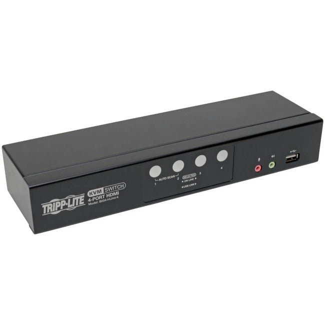 Eaton B004-HUA4-K Tripp Lite Series 4-Port HDMI/USB KVM Switch with Audio/Video and USB Peripheral Sharing