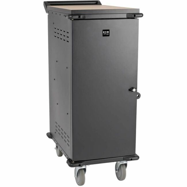 Eaton CSC27AC Tripp Lite Series 27-Device AC Charging Cart for Laptops and Chromebooks - 120V, NEMA 5-15P, 10 ft. (3.05 m) Cord, Black