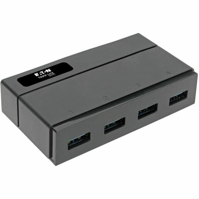 Eaton U360-004-2F Tripp Lite Series 4-Port USB 3.x (5Gbps) Hub for Data and USB Charging - USB-A, 2.4A Charging