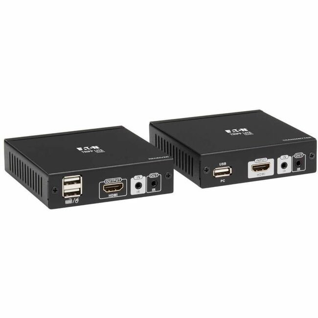Eaton B013-HU-4K HDMI HDBaseT KVM console extender over Cat6 with 2 USB ports, IR, 4K resolution, and 1080p support