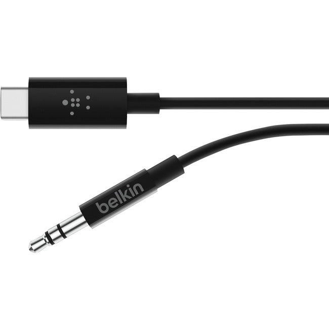 Belkin International INC F7U079BT03-BLK Belkin 3.5mm Audio Cable with USB-C Connector