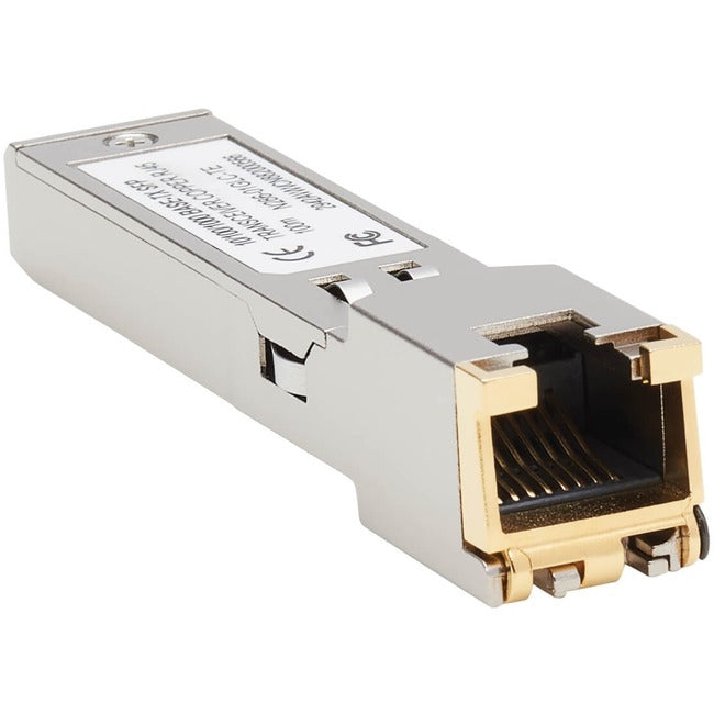 Eaton Tripp Lite Cisco-compatible GLC-TE SFP transceiver module for 10/100/1000Base-TX Copper RJ45 Cat6 Ethernet, 328 ft.