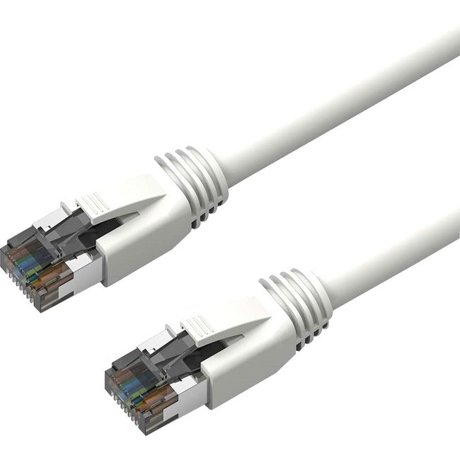 Axiom C8SBSFTP-W10-AX 10FT CAT8 2000mhz S/FTP Shielded Patch Cable Snagless Boot (White)