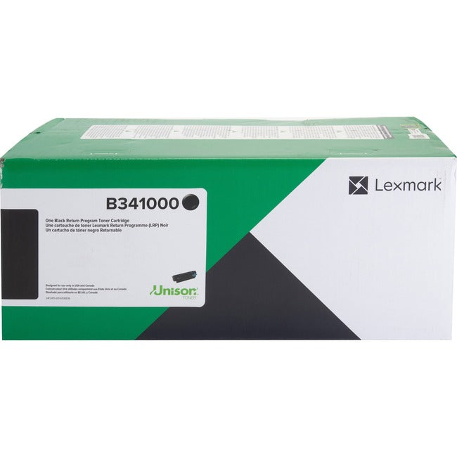 Lexmark B341000 Unison Original Standard Yield Laser Toner Cartridge - Black - 1 Each