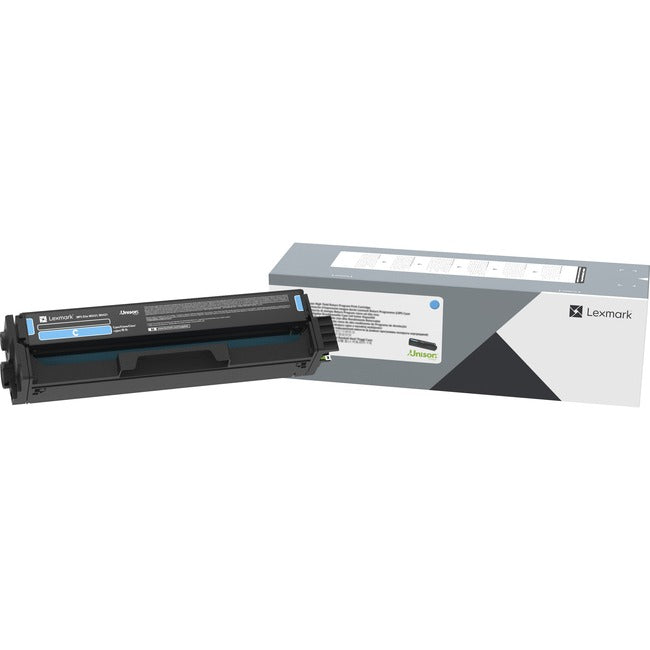 Lexmark C341XC0 Unison Original Extra High Yield Laser Toner Cartridge - Cyan - 1 Each