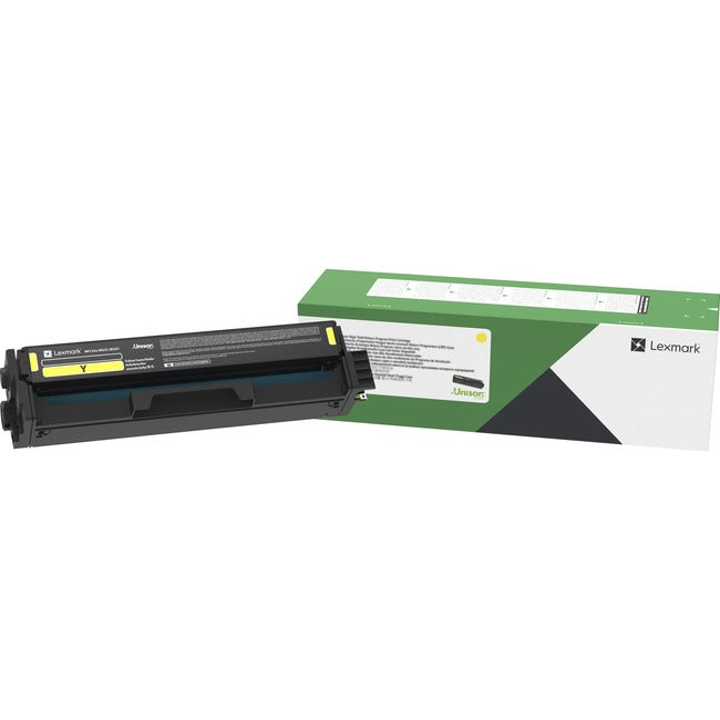Lexmark C341XY0 Unison Original Extra High Yield Laser Toner Cartridge - Yellow - 1 Each