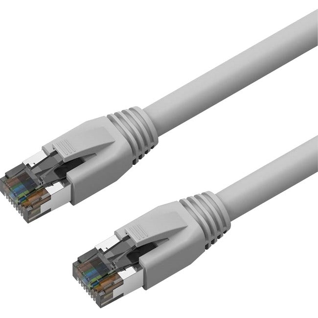 Axiom C8SBSFTP-G50-AX 50FT CAT8 2000mhz S/FTP Shielded Patch Cable Snagless Boot (Gray)