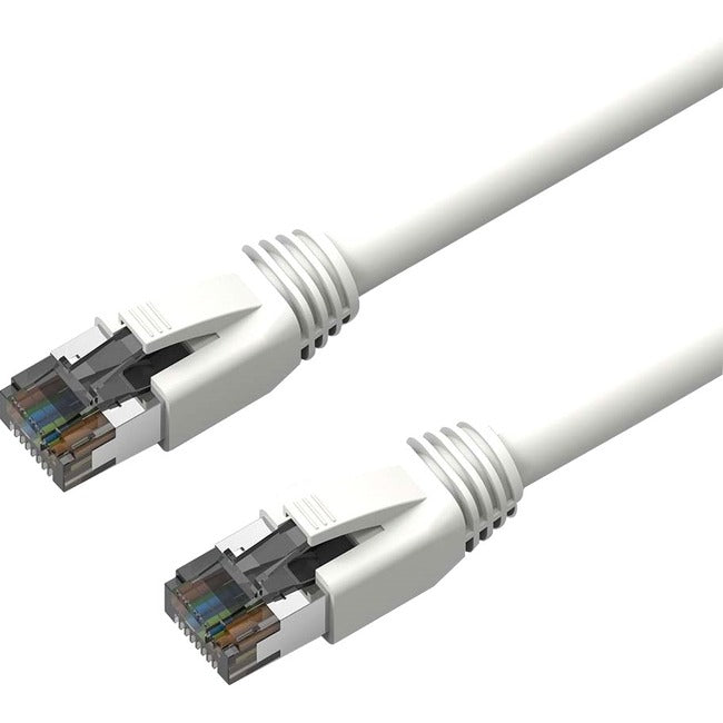Axiom C8SBSFTP-W25-AX 25FT CAT8 2000mhz S/FTP Shielded Patch Cable Snagless Boot (White)