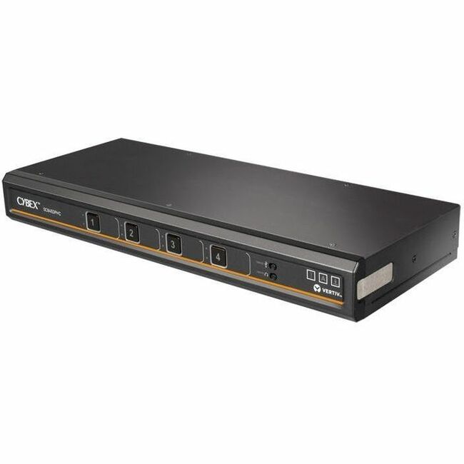 Vertiv SC845DPHC-400 Cybex SC800 Secure KVM | Single Head | 4 Port Universal and DPP | USB-C | NIAP version 4.0 Certified (SC845DPHC-400)