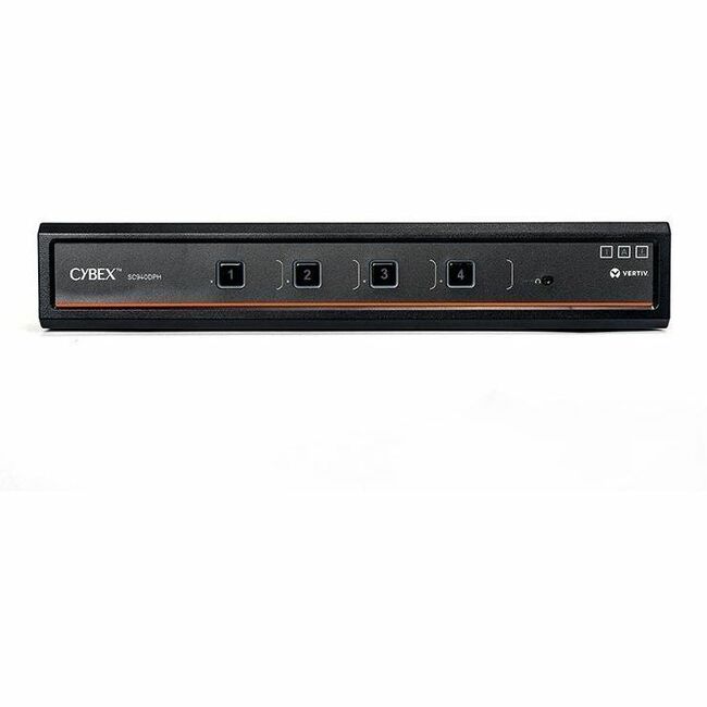 Vertiv SC940DPHC-400 Cybex SC900 Secure KVM | Dual Head | 4 Port Universal DisplayPort | USB-C | NIAP version 4.0 Certified