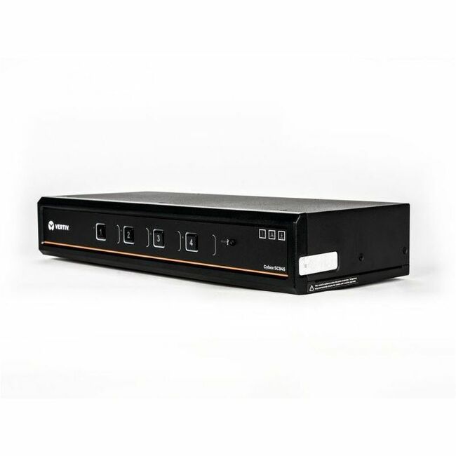 Vertiv SC945DPHC-400 Avocent Cybex SC900 Secure Desktop KVM Switch, Dual Head Monitor, 4 Port, Common Access Card, NIAP Version 4.0, TAA Compliant (SC945DPHC-400)