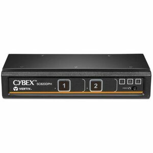 Vertiv SC820DPH-400 Cybex SC820DPH-400 KVM SwitchboxVertiv Cybex SC800 Secure KVM | Single Head | 2 Port Universal DisplayPort | NIAP version 4.0 Certified (SC820DPH-400)