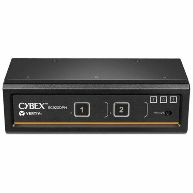 Vertiv SC920DPH-400 Cybex SC900 Secure KVM | Dual Head | 2 Port Universal DisplayPort | NIAP version 4.0 Certified