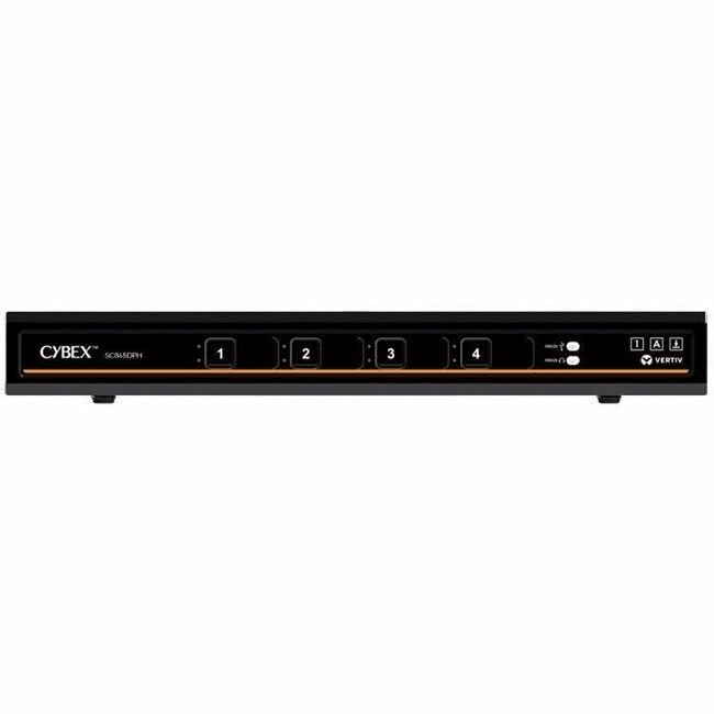 Vertiv SC845DPH-400 Cybex SC800 Secure KVM| 4 Port Universal DP/H Single Display| CAC PP4.0