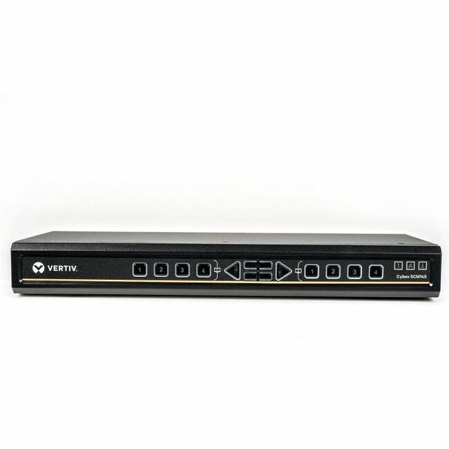 Vertiv SCM145DPH-400 Avocent Cybex Secure Desktop KVM Switch, 4 Port, Common Access Card, Touch Screen Support, NIAP Version 4.0, TAA Compliant (SCM145DPH-400)
