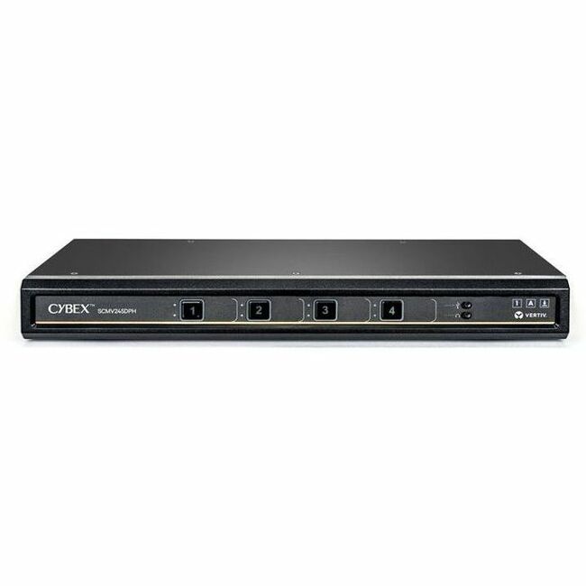 Vertiv SCMV2160DPH-400 Avocent Cybex Secure MultiViewer KVM Switch, 16 Port, Cursor Navigation Switching, NIAP Version 4.0 Certified, TAA Compliant (SCMV2160DPH-400)