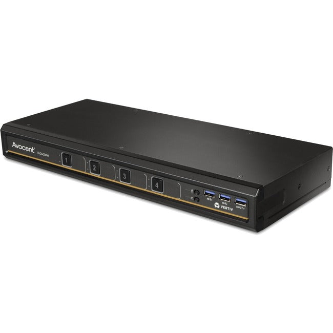 Vertiv SV240DPH-400 Avocent SwitchView Desktop KVM | 4 Port | Single Head | Universal Connector | TAA Compliant