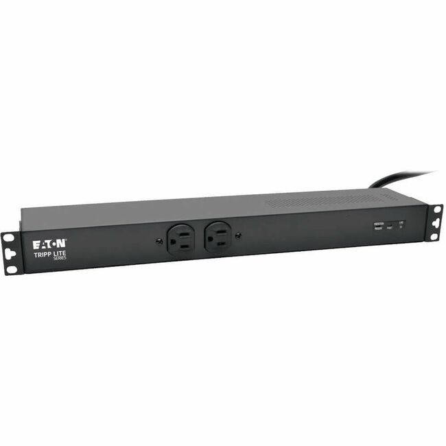 Eaton PDUH20-ISO Tripp Lite 2kW 120V single-phase PDU with 14 outlets, surge protection, 15 ft cord, 1U rackmount.