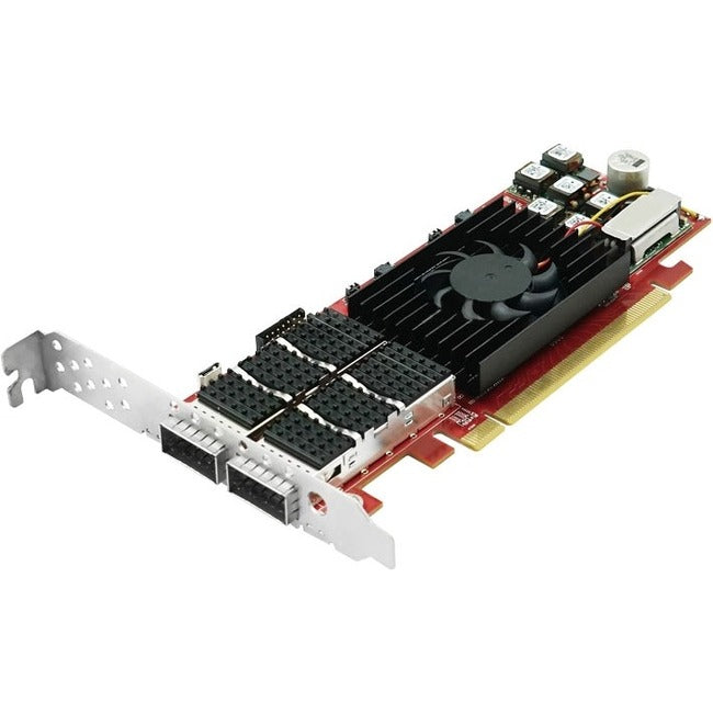 Axiom PCIE3-2QSFP28-AX 100Gbs Dual Port QSFP28 PCIe 3.0 x16 NIC Card - PCIE3-2QSFP28-AX