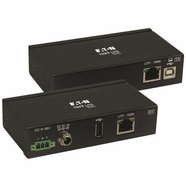 Eaton B203-101-IND-ER Tripp Lite USB over Cat6 extender cable, mountable, 330 ft., industrial grade, with ESD protection.