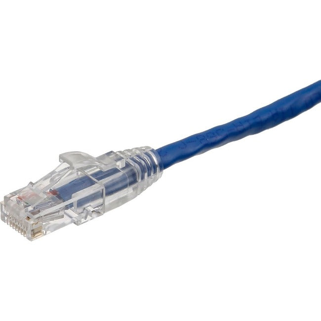 Axiom AXG99586 100FT CAT6 UTP 550mhz Patch Cable Clear Snagless Boot (Blue) - TAA Compliant