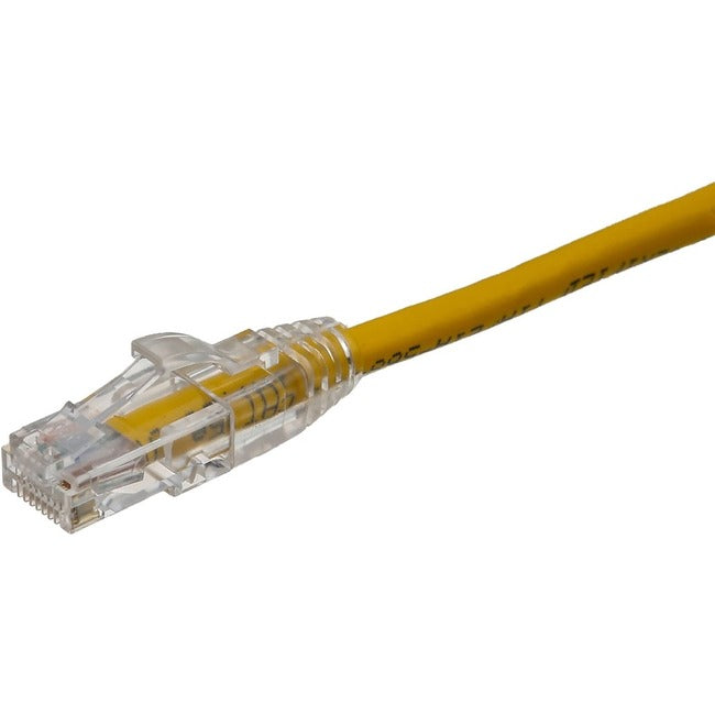 Axiom AXG99729 75FT CAT6 UTP 550mhz Patch Cable Clear Snagless Boot (Yellow) - TAA Compliant