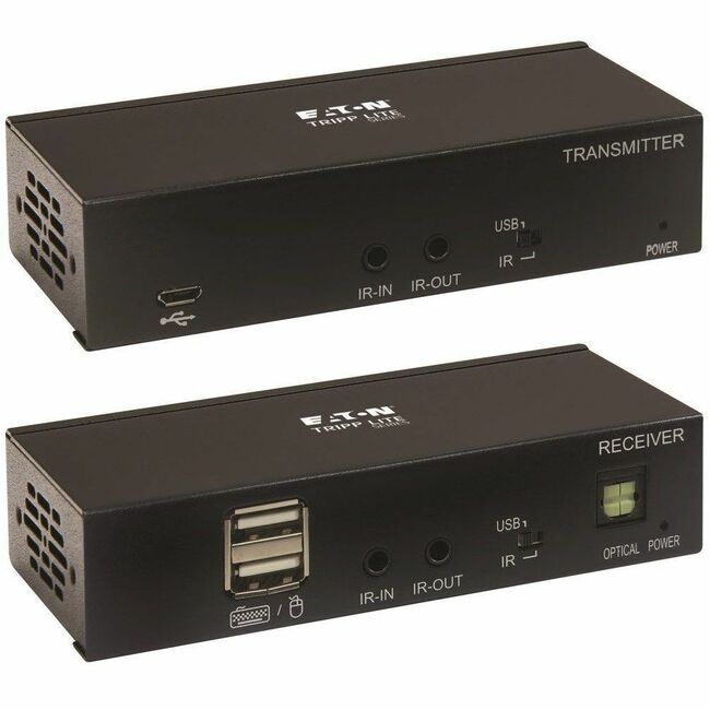 Eaton B127A-1A1-BHBH HDMI over Cat6 extender kit with KVM support, 4K 60Hz, USB, IR, HDR, HDCP 2.2, 230 ft.