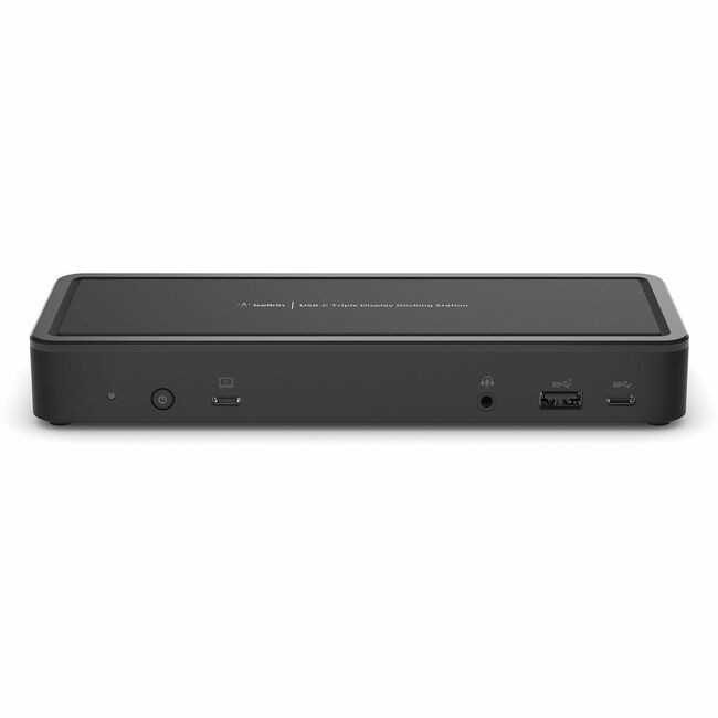 Belkin International INC INC003TTBK Belkin Universal USB-C Triple Display Laptop Docking Station - Chrome OS & Windows - 85W