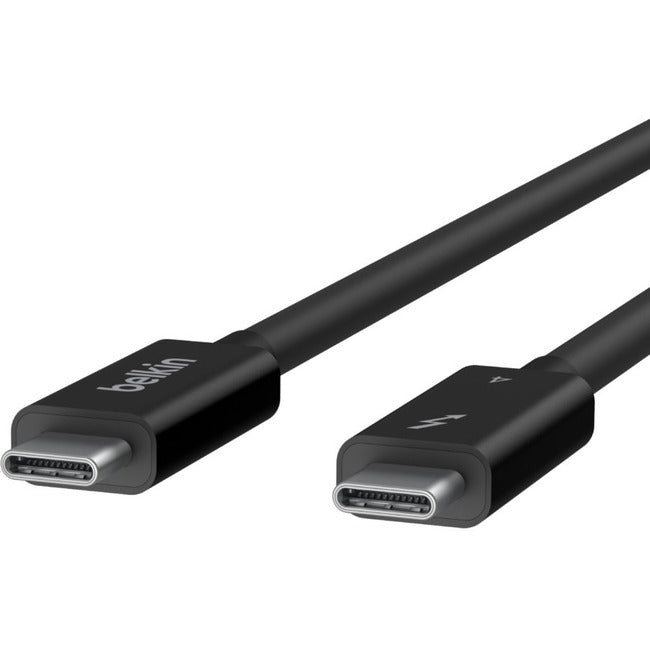 Belkin International INC INZ002BT2MBK Belkin 100W Thunderbolt 4 USB-C to USB-C Cable - USB 4 - 40Gbps - 8K - 2m/6.6ft - M/M - Black