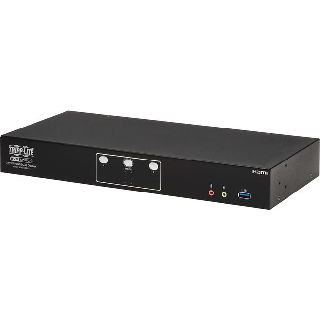 Eaton Tripp Lite 2-port HDMI dual-display KVM switch with USB 3.2, 4K 60Hz support, HDCP 2.2 for seamless monitor sharing