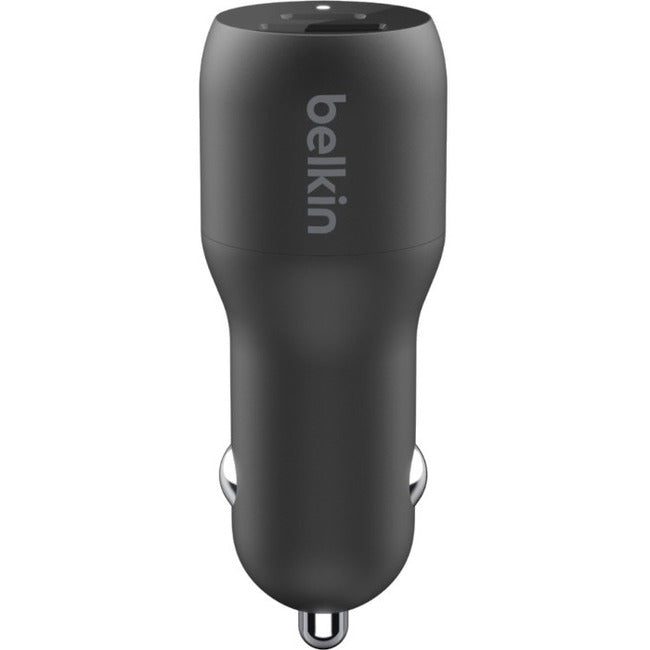 Belkin International INC CCB004BTBK Belkin BoostCharge Dual Car Charger with PPS 37W