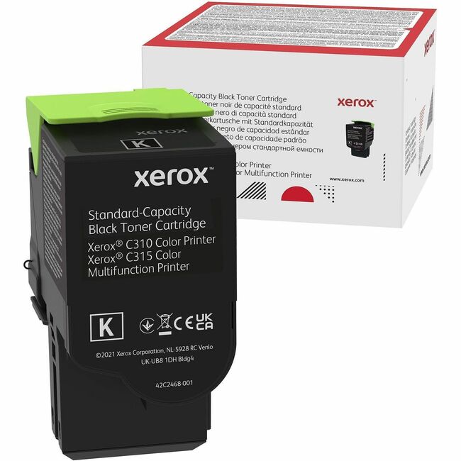 Xerox 006R04356 Genuine Xerox&reg; C310 Color Printer/ C315 Color Multifunction Printer Black Standard capacity Toner Cartridge (3000 Pages) - 006R04356