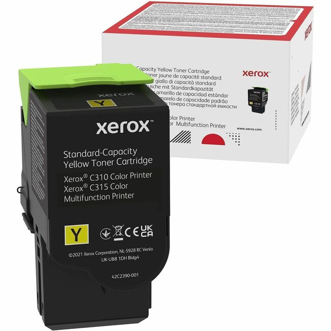 Xerox 006R04359 Genuine Xerox&reg; C310 Color Printer/ C315 Color Multifunction Printer Yellow Standard capacity Toner Cartridge (2000 Pages) - 006R04359