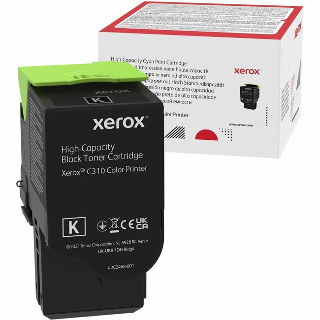 Xerox 006R04364 Genuine Xerox&reg; C310 Color Printer/ C315 Color Multifunction Printer Black High capacity Toner Cartridge (8000 Pages) - 006R04364