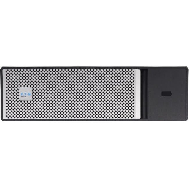 Eaton 72V Extended Battery Module for 5PX UPS systems, 3U rack/tower, with battery terminals and connection ports visible.