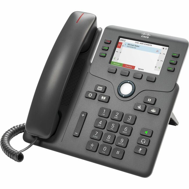 Cisco Systems CP-6871-3PW-NA-K9= Cisco 6871 IP Phone - Corded - Corded - 3 Multiple Conferencing - Wall Mountable