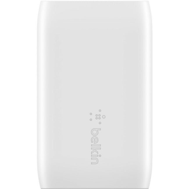 Belkin International INC WCB007DQ1MWH-B5 Belkin BoostCharge Dual Wall Charger with PPS (USB-C Cable with Lightning Connector included) - Power Adapter