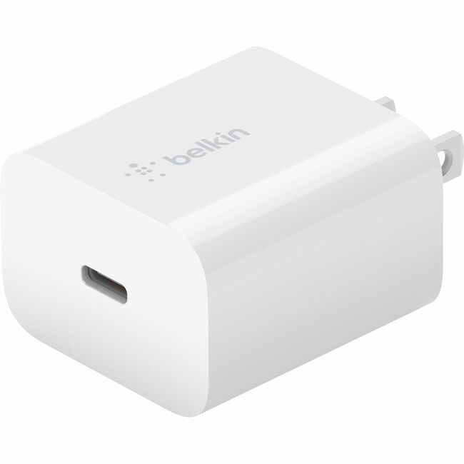 Belkin International INC BBC005-WH-2PK Belkin 20W Portable USB-C Wall Charger - 1xUSB-C - Fast Charging - Power Adapter - White (2 Pack)