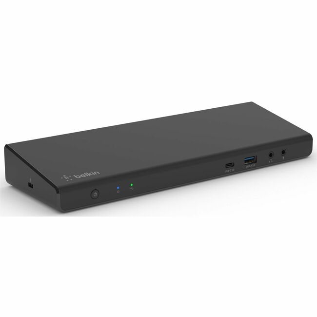 Belkin International INC INC007TTBK Belkin Universal 15-Port Triple Display USB-C Docking Station - 5 Gbps - 85W - 2xUSB-C, 5xUSB-A, 2xDP 3xHDMI, 1xEthernet, 2x3.5mm Audio - 4K - w/ USB-C Cable - Black