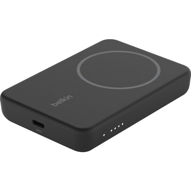Belkin International INC BPD004BTBK Belkin BoostCharge Magnetic Wireless Power Bank 5K + Stand