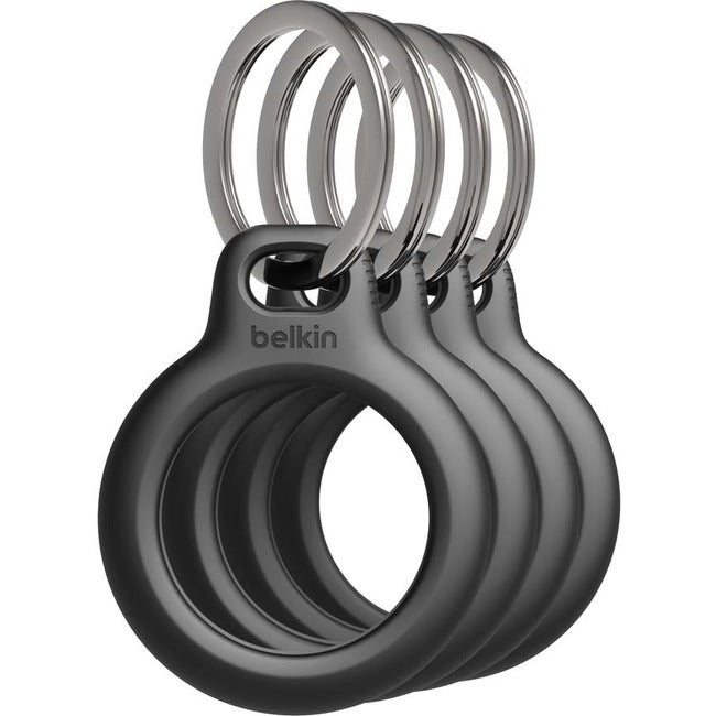 Belkin International INC MSC001BTBK Belkin Secure Holder with Key Ring for AirTag 4-Pack