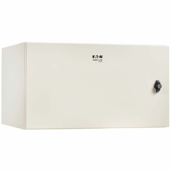 Eaton SRN4G6U Tripp Lite Series industrial wall-mount rack enclosure with lock, gray metal, 6U, NEMA 4, 16.5-inch depth