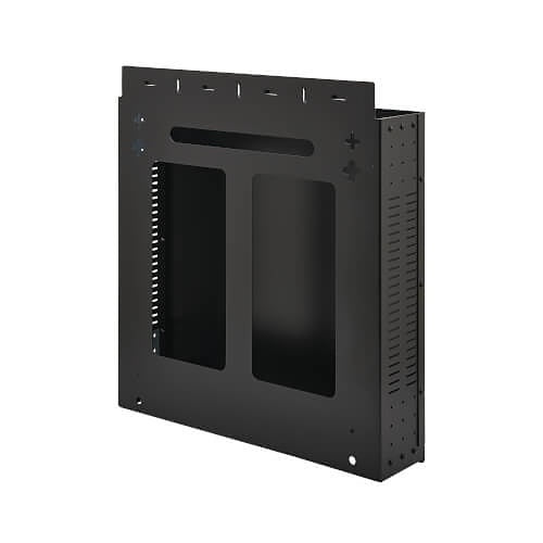 Eaton SRWO2UBRKT Tripp Lite by Eaton SmartRack 2U Low-Profile Vertical-Mount Vented Wall-Mount Mini Rack Enclosure, Black