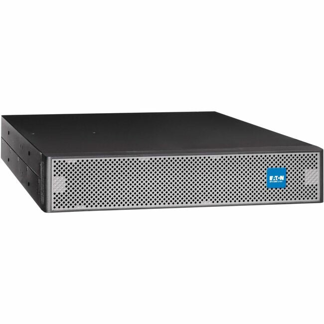 Eaton 9PXEBM192RT-L UPS battery module with extended battery pack, shown in a close-up view of the battery unit.