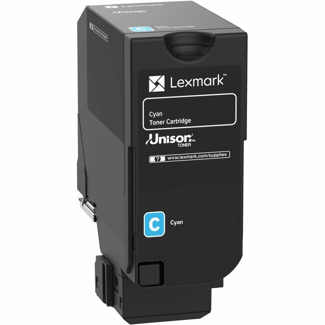 Lexmark 71C0HCG Original Laser Toner Cartridge - Return Program - Cyan - 1 Pack