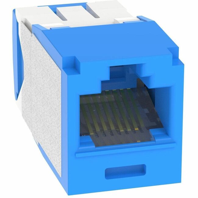 Panduit Corp CJE6X88TGBU Panduit Mini-Com UTP RJ45 Cat 6A TG Jack Module Corrosion Resistant, Blue